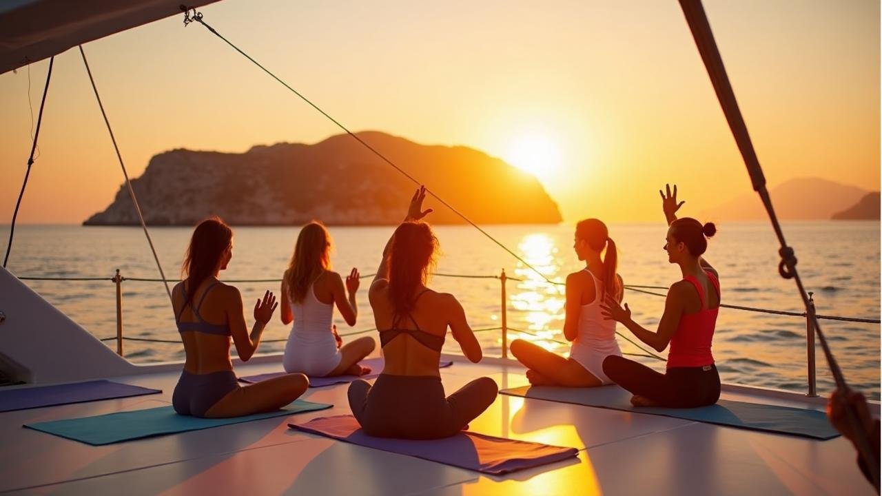 Sunset yoga cruise Es Vedrà Ibiza